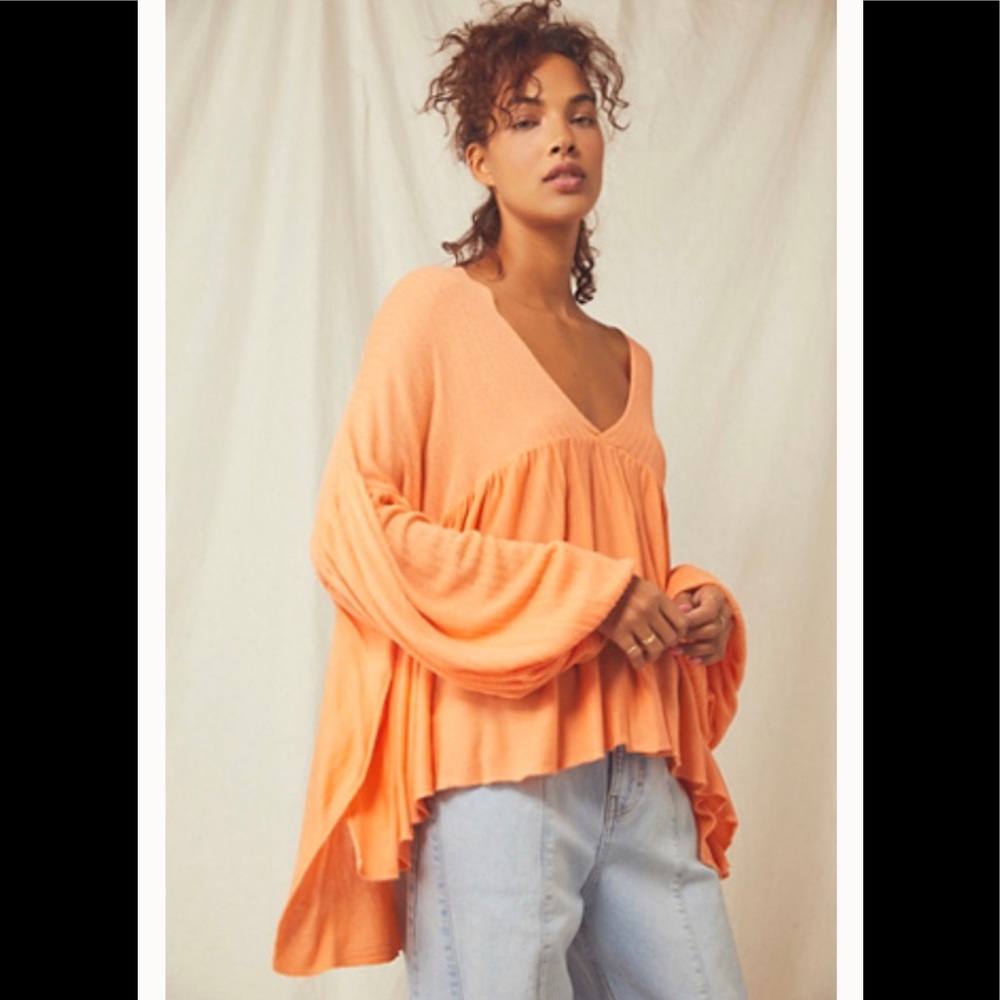 Free People Mykonos V Neck Sweater